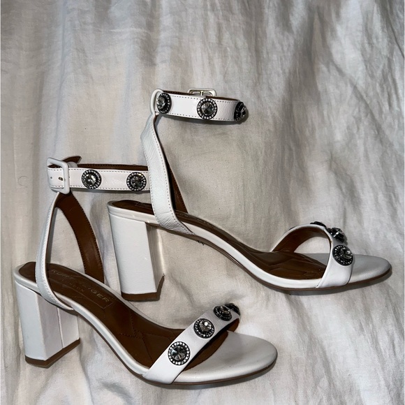 Kurt Geiger Octavia Jeweled Block Heel LIKE NEW WORN TWICE SIZE 40 - Picture 4 of 5